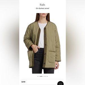Rails Elin Quilted Jacket Size Large